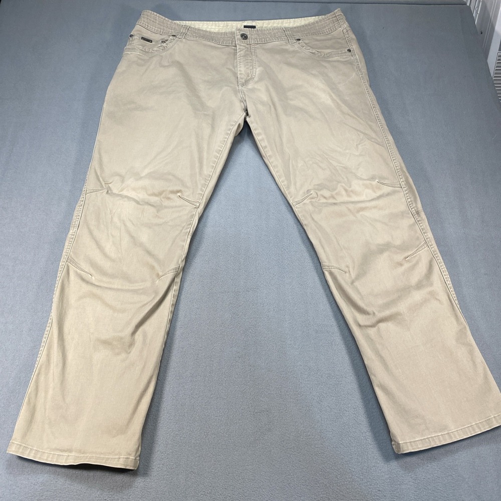 Kuhl Men's 42x32 Vintage Patina Dye Pants Khaki Hiking Outdoor Gorpcore